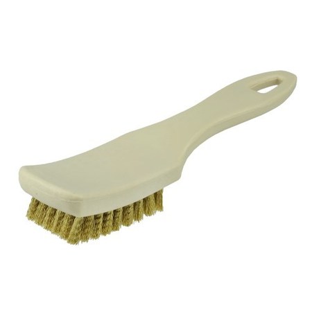 WEILER Small Tire Cleaning Brush, Brass Wire Fill 73156